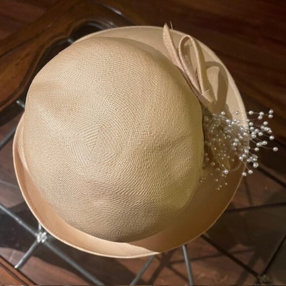 Vintage 1960’s Frank Olive Cream Hat main image 4